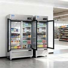 2 Glass Door Commercial Refrigerator Merchandiser 54' For Bar ,Restaurant ,Shop