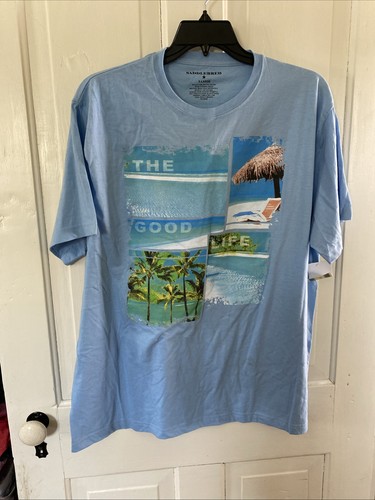T-shirt Saddlebred The Good Life Beach nuova con etichetta taglia XL - Foto 1 di 5