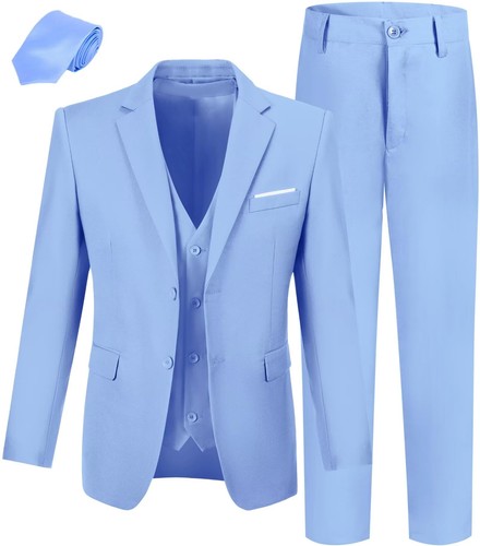 Jungen Anzug Hellblau Anzüge für Jungen Kleinkind Hochzeit Weihnachten Outfits Kinder Fo...