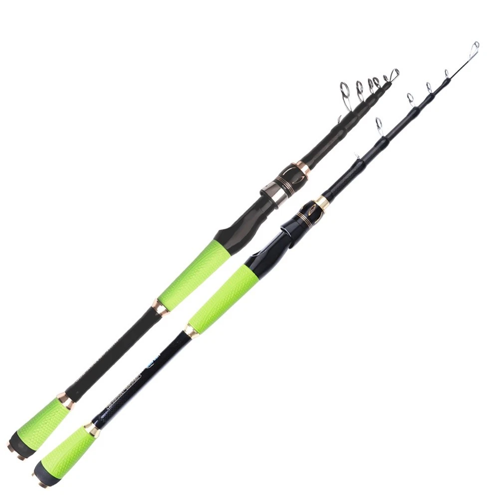 Telescopic Fishing Rod Outdoor Compact Spinner Rod High-Quality Fiberglass