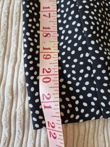 Alexon Vintage Two Piece Co-ord Blouse & Ultra Wide Culottes, Polka Dot, UK 14 - Picture 7 of 10