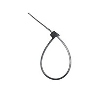 4-Inch UV Resistant Black Fuel Hose Zip Tie, 18-Lb Tensile Strength, 100-Pack