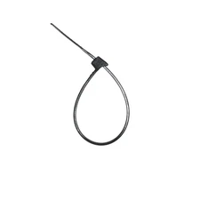 4-Inch UV Resistant Black Fuel Hose Zip Tie, 18-Lb Tensile Strength, 100-Pack