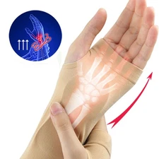 Wrist Thumb Support Compression Gloves , Breathable Wrist Brace Compress