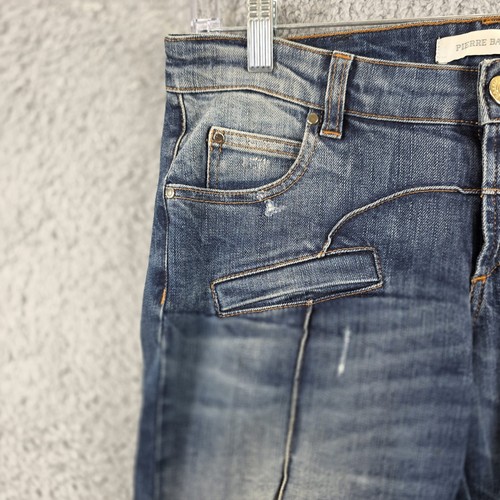 Pierre BALMAIN Women's Isernia Blue Distressed Jeans Size 28 x 32 - Picture 2 of 16