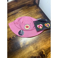No‎ Boundaries Pink Bucket Hat With Patches