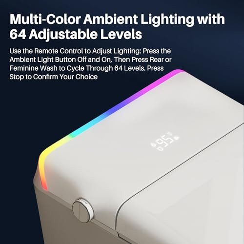 Smart Toilet with Built-in Tank & Bidet, 4-Second Quiet Flush, Dual User ZY760A - Picture 5 of 8