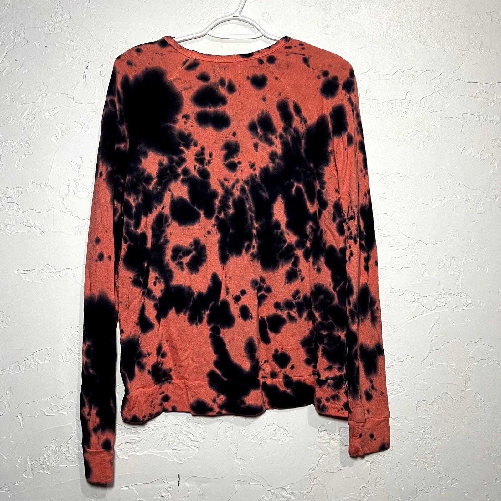 NWOT Sundry bleach tie dye sweater womens 1 boho chic casual artsy normcore