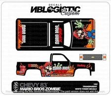 '83 CHEVY SILVERADO Custom WaterSlide Decal  for hot wheels 1/64 a1