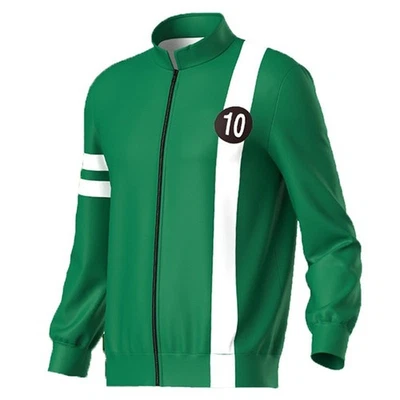 Ben 10 Alien Force Ben Tennyson Cosplay Green Zipper Jacket