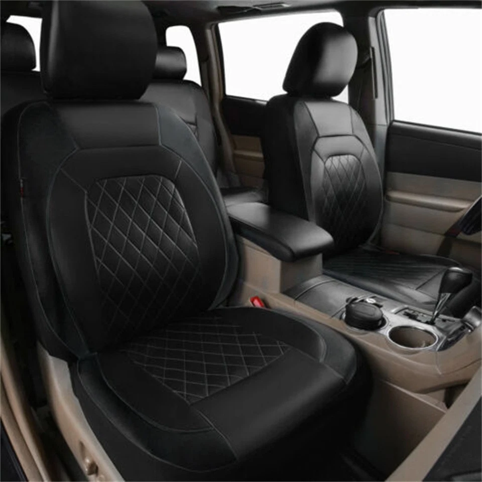 Black Seat Cover PU Leather For Ford Falcon FG R6 XR6 XR8 2008-2014 Foto 4 de 4