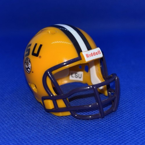 Casco profesional de bolsillo LSU Tigers NCAA fútbol americano universitario SEC amarillo y púrpura - Imagen 4 de 12