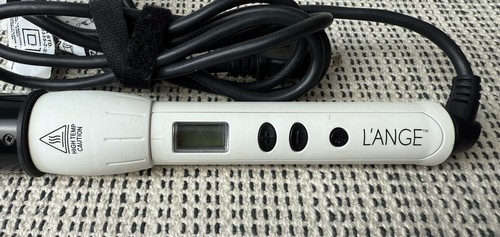 L'ANGE Haar Lockenstab Stab HT212 weiß 1" Lauf Digitalanzeige drehbare Schnur - Bild 2 von 8