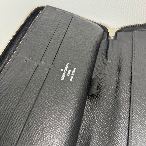 Auth Louis Vuitton Damier Graphite Zippy Organizer NM Wallet N60111 Round Zipper - Picture 10 of 19