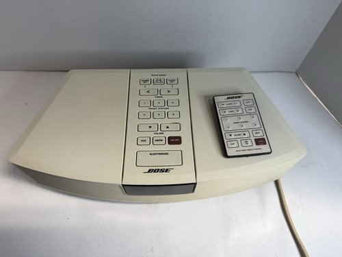 Bose Wave Radio Original Music System AWR1-1W AM/FM Alarm Clock TESTED W/ Remote - Picture 2 of 7