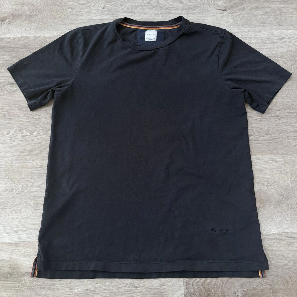 T-shirt Paul Smith Homme, Taille M, Coupe Régulière, Noir, Coton Bio, Neuf