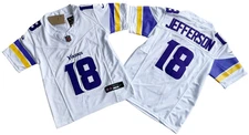 ​​Tariffs​ Free! YOUTH'S Vikings #18 Justin Jefferson FUSE White Stitched Jersey