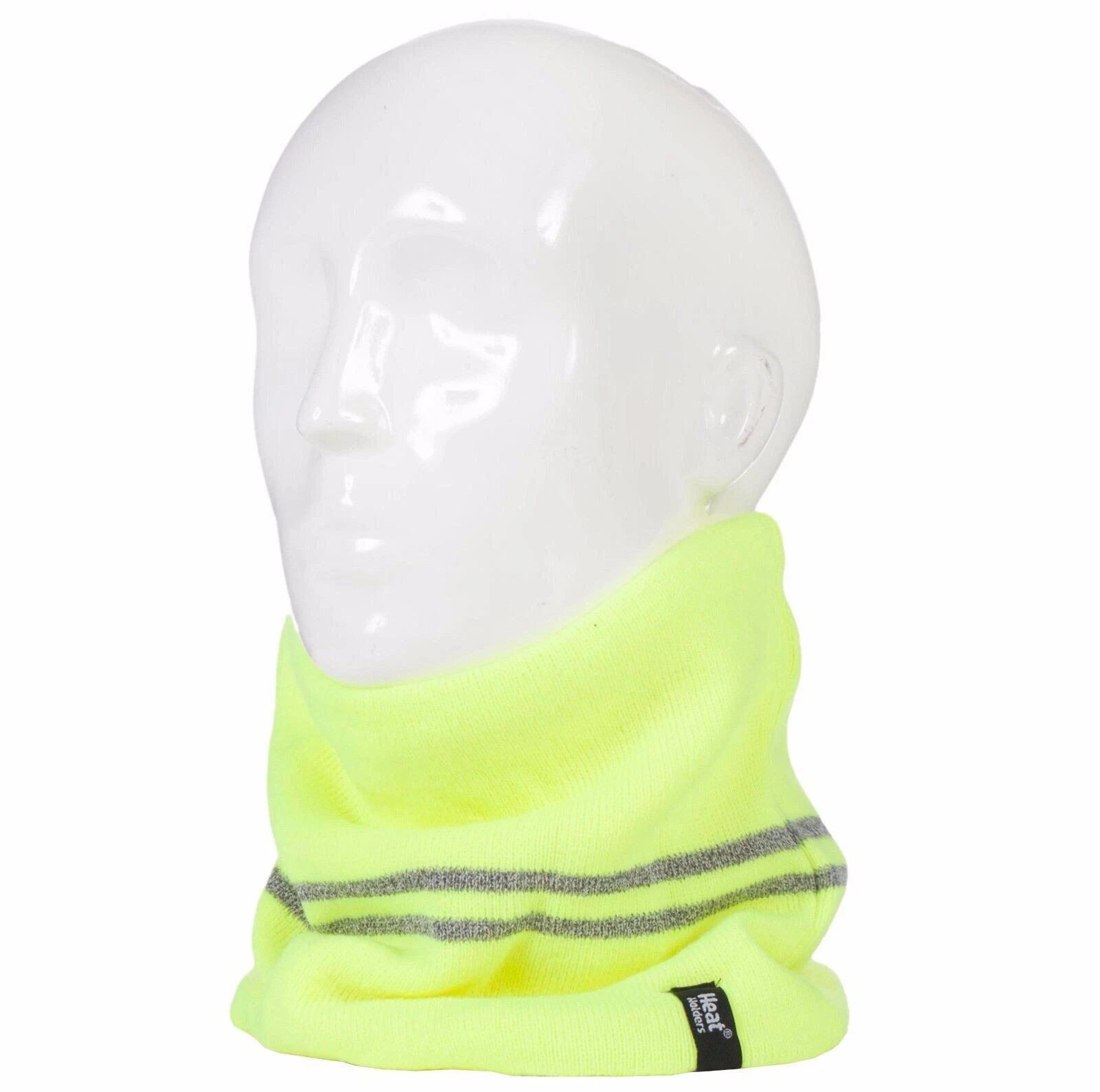 Heat Holders - Mens Hi Viz / Vis Reflective Knitted Thermal Snood Neck Warmer
