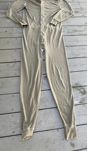 Vintage Cabelas Thermax Long Johns USA Made 1 Piece Men Sz XL Tall Hunt Outdoor - Picture 2 of 11