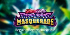 Pokemon TCG: Twilight Masquerade Regular/Reverse Holo/Rare Holo