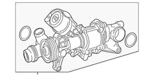 Genuine Mercedes-Benz Water Pump 274-200-09-00-80