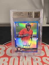2018 Bowman Chrome - Prospect Autographs Yordan Alvarez #CPA-YA Blue BGS 9.5