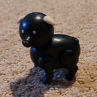 Fisher-Price Little People Black Pig Vintage Toy Figure 1963-1996