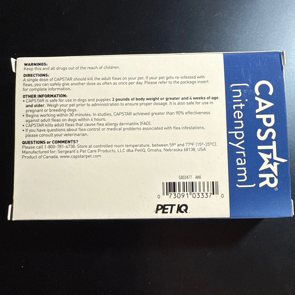 Oral Treatment for Small Dogs (2-25 lbs) 6 Doses Exp Date 01/2026+ - Image 3 of 3