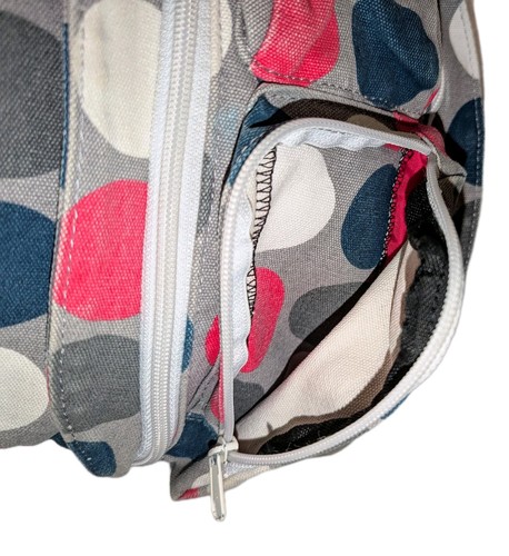 Kavu Sling Bag Pack Rope Purse Got Dots Polkadot Polka Dot Pink Gray Blue Canvas - Picture 5 of 15