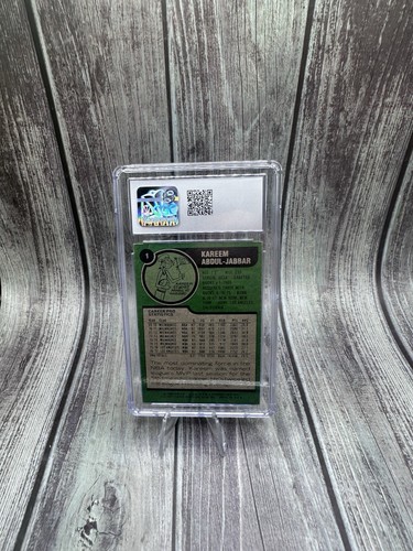 1977-78 Topps #1 Kareem Abdul-Jabbar 1st Team All-Star Green Back CGC 3 - Bild 8 von 10