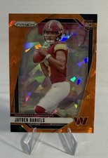 2024 Panini Prizm - Rookies Jayden Daniels #347 Orange Ice Prizm (RC)