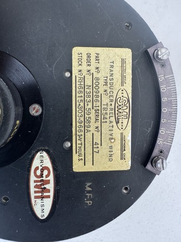 SMI Servomechanisms Inc.Transducer-Relative Wind Type No TR541 Part No 800986-1 - Bild 2 von 10