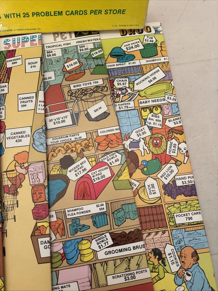 Vintage "Let's Go Shopping" Game by Trend Enterprises - 1977 Edition Educational - Image 4 of 4