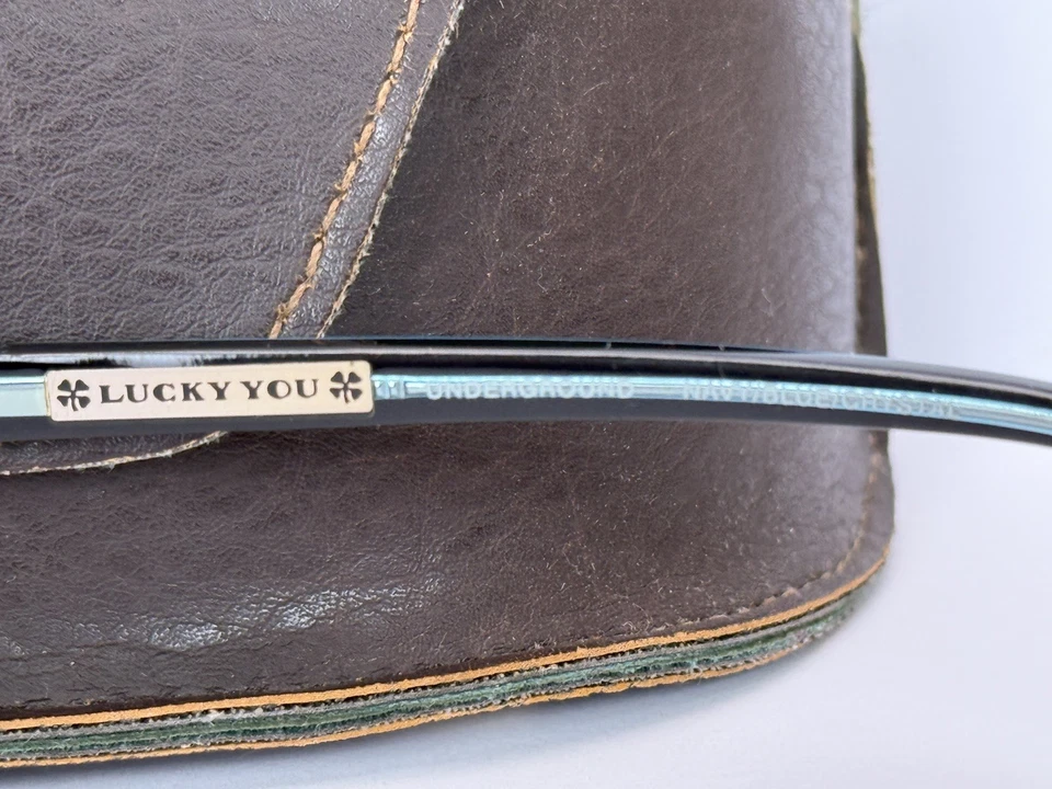 Gafas de sol vintage Lucky Brand subterráneas azul marino/cristal 62 11 135 Foto 3 de 4