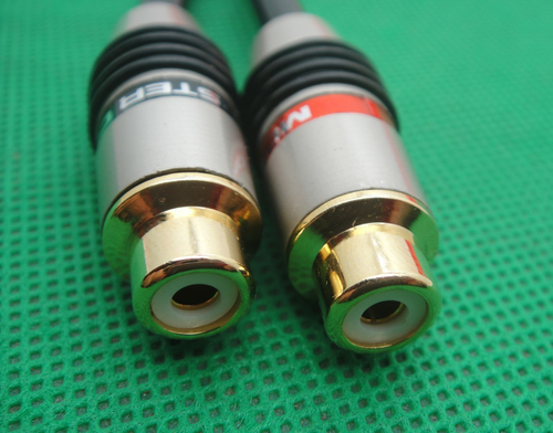Original Monster RCA Male to 2 RCA Female Jack Spitter CD Player Amplifier Cable - Picture 3 of 5