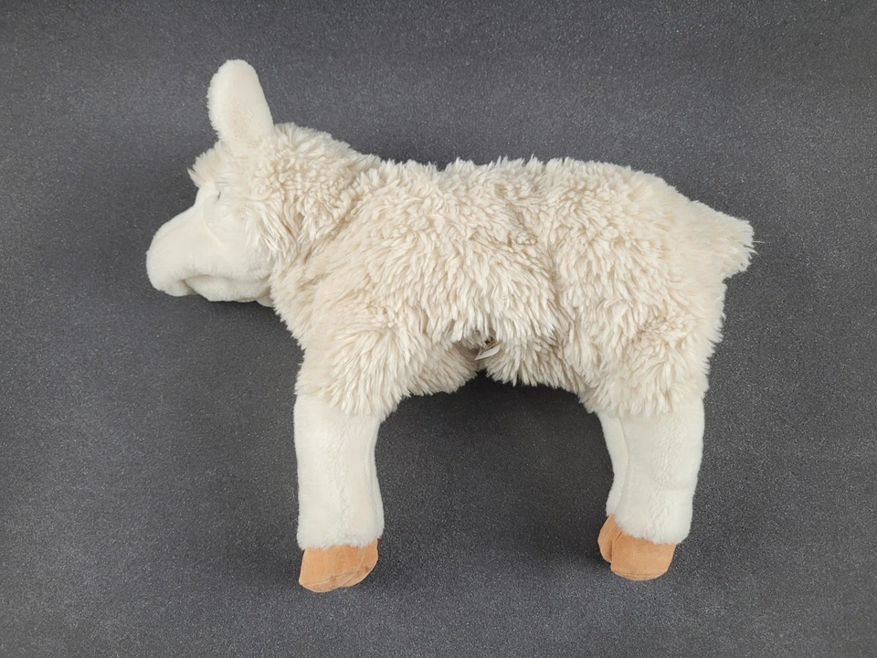 Folkmanis Folktails Hand Puppet Lamb Full Body Plush Sheep 15" Sherpa Toy - image 4 of 4
