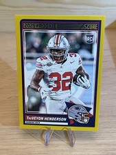 2025 Score - Rookies Treveyon Henderson #59 Gold Parallel (RC) Patriots
