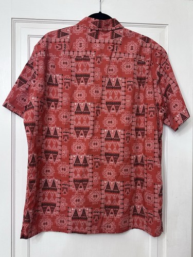 Surf Pendleton Men's Large Allover Print Summer Button Up Short Sleeve Shirt - Picture 2 of 4