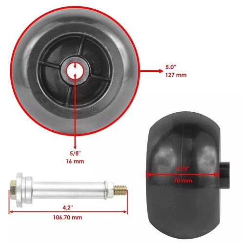 2 Deck Wheel fits Bad Boy: 022-5234-98 018-0010-00 022-1000-00 Bunton PL7540 - Picture 3 of 3