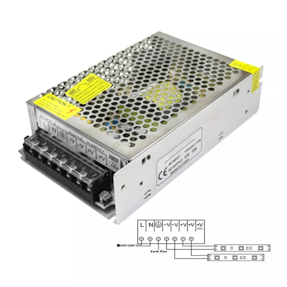 C15C AC DC Einbaunetzteil Schaltnetzteil Netzteil Adapter 230V Auf 12V10A120W