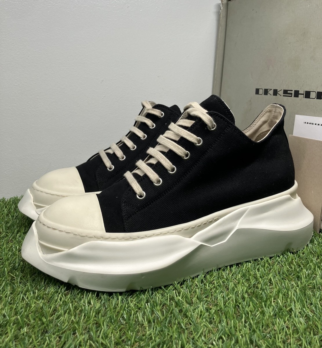 Size 43 EU (10 US) Rick Owens DRKSHDW Abstract Low ' Black