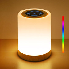Lampada Notturna LED, Lampada Comodino Bambini Touch Dimmerabile a Timer, Lampad