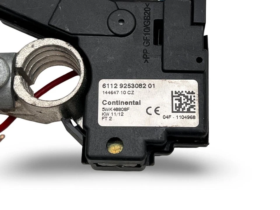 2010-2015 BMW 750i Positive and Negative Battery Cable Red Black IBS Sensor - Image 2 of 4