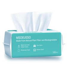 Soft Cotton Disposable Facial Wipes 100 Count Facial Tissue Packs