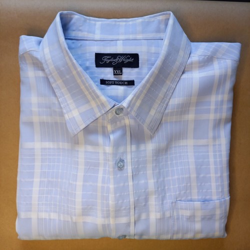 'TAYLOR & WRIGHT' XXL KURZARMHEMD HELLBLAU GEMUSTERT. 0316 - Bild 5 von 12