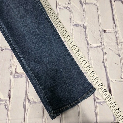 Pantalones de mezclilla para mujer Gloria Vanderbilt azul Amanda talla 6 pierna recta lavado oscuro - Imagen 11 de 12