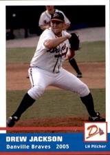 2005 Danville Braves Grandstand #21 Drew Jackson Farmington New Mexico NM Card