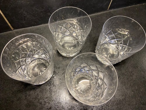 set 4 whisky crystal cut Glasses - Picture 2 of 5