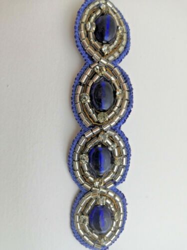 Alexis Bittar Head Band Blue/ Purple - Hand Made - Never Worn - Picture 2 of 9