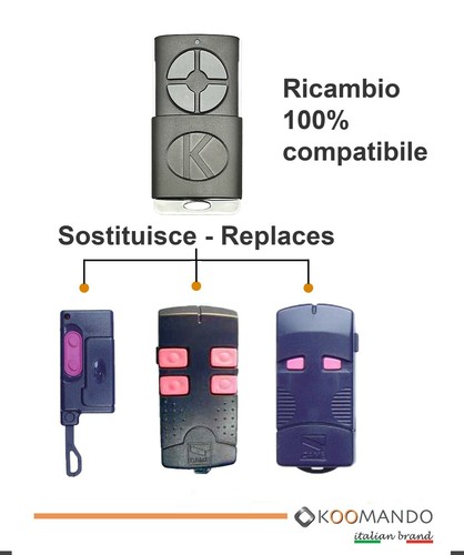 Telecomando apricancello Multikoo Slide compatibile con Came - Foto 1 di 7